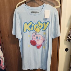 NINTENDO KIRBY T-SHIRT M BLUE UNISEX NWT